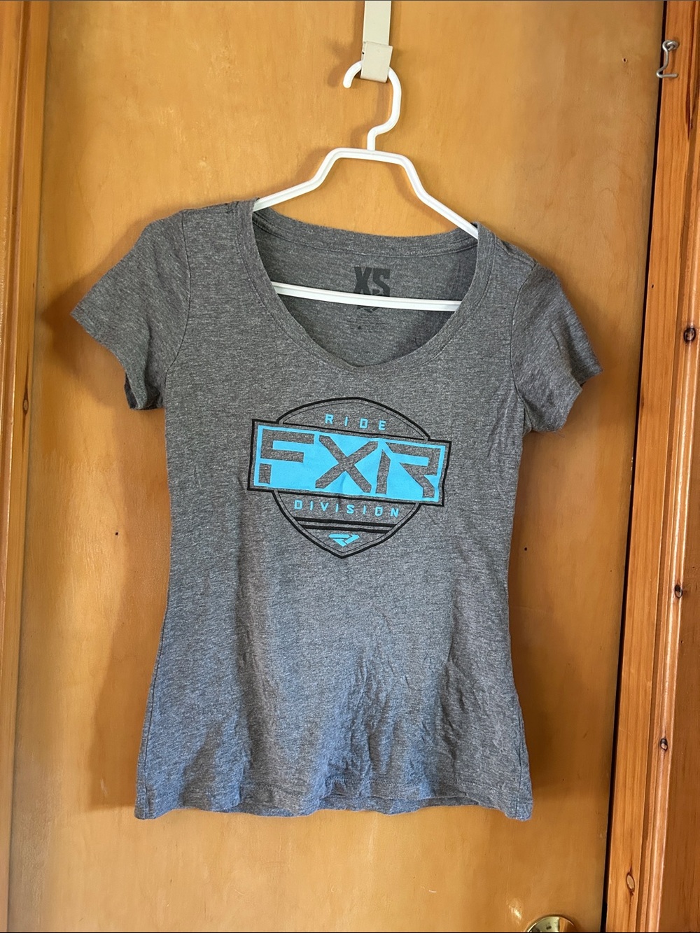 FXR Division Women's Gray Short Sleeve Tee